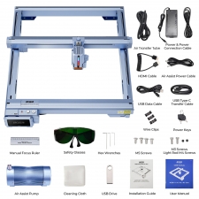 IKIER K1 Ultra 36W Laser Engraver  410mm×410mm Working Area  800mm/s Speed  0 08mm×0 1mm Laser Spot  0 01mm Precision  Auto F