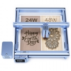 IKIER K1 Pro Max 48W Diode Laser Engraver  410mm×410mm Working Area  0 01mm Precision  900mm/s Fast Speed  Dual Gear Laser  Sm