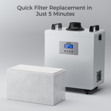 IKIER D4 Smoke Purifier  3-Layer Filtration  Adjustable Speed  Low Noise