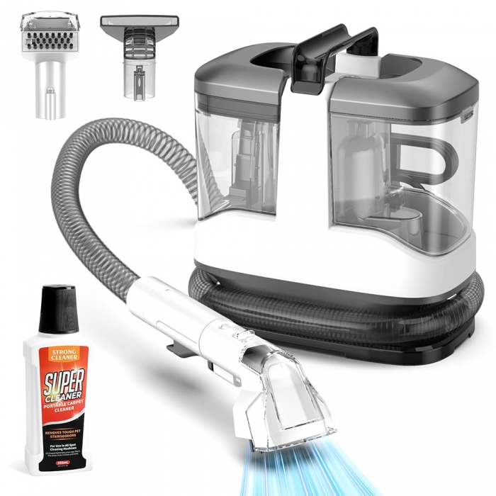 MAMNV C3 Portable Fabric Cleaner  13 000Pa Suction  500W Brush Motor  1 5m Flexible Hose  1000ml Clean 