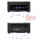 AOOSTAR GEM12  Mini PC Barebone  No RAM No SSD   AMD Ryzen 7 Pro 8845HS 8 Core Max 5 1GHz  HDMI2 1   DP1 4  USB4   Type-C 4K Fo