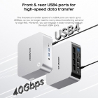 AOOSTAR MACO Mini PC Barebone  No RAM No SSD   AMD Ryzen 7 Pro 8845HS 8 Cores Max 5 1GHz  HDMI   DP   2*USB4 Four Screens Displ