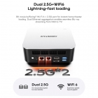AOOSTAR MACO Mini PC Barebone  No RAM No SSD   AMD Ryzen 7 Pro 8845HS 8 Cores Max 5 1GHz  HDMI   DP   2*USB4 Four Screens Displ