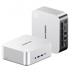 AOOSTAR MACO Mini PC  AMD Ryzen 7 Pro 6850H 8 Cores Max 4 7GHz  24GB LPDDR5 RAM 1TB SSD  HDMI DP 2*USB4 Quad Screen Display  Wi