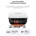 AOOSTAR MACO Mini PC  AMD Ryzen 7 Pro 6850H 8 Cores Max 4 7GHz  24GB LPDDR5 RAM 1TB SSD  HDMI DP 2*USB4 Quad Screen Display  Wi