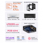AOOSTAR MACO Mini PC  AMD Ryzen 7 Pro 6850H 8 Cores Max 4 7GHz  24GB LPDDR5 RAM 1TB SSD  HDMI DP 2*USB4 Quad Screen Display  Wi