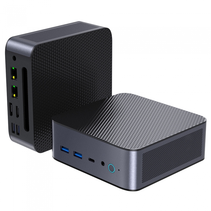 ALLIWAVA H90 Pro Mini PC  AMD Ryzen 7 8745HS 8 Cores Max 4 9GHz  16GB DDR5 RAM 1TB SSD  HDMI DP USB-C Triple Display  WiFi 6 Bl