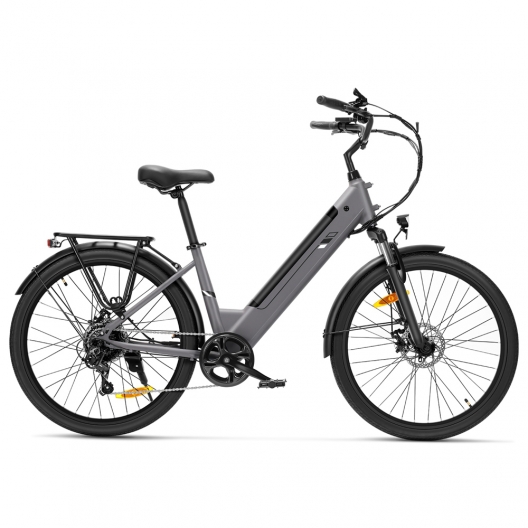 J2 ST Grey EU Plug Step-Thru 26in 36V15 6Ah 250W E-Bike