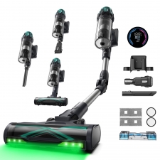 Vactidy V15 Max Cordless Vacuum Cleaner  65kPa Powerful Suction  600W Motor  60-Min Runtime  Flexible Tube  Green Light Dust De