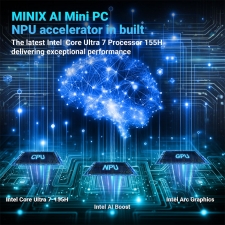 MINIX Elite EU715-AI Mini PC, Intel Core Ultra 7-155H 16 Cores Max 4,8GHz, 32GB DDR5 RAM 1TB SSD