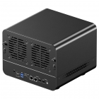 AOOSTAR WTR MAX 11 Bays NAS Mini PC Barebone  No RAM No SSD   Secondary Screen  AMD R7 Pro 8845HS 8 Cores Max 5 1GHz  HDMI DP U