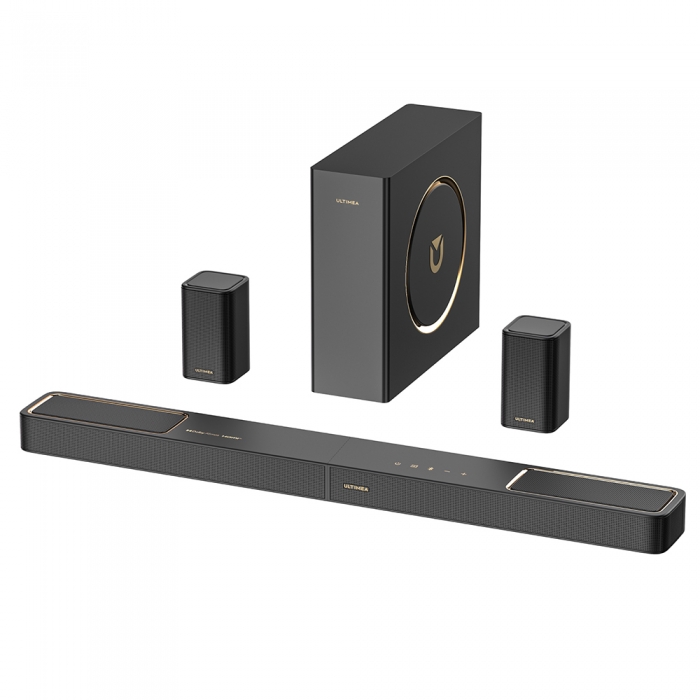 Ultimea Skywave F40 5 1 2 Channel Soundbar  Dolby Atmos  Bluetooth 5 4  400W Peak Power  App Control