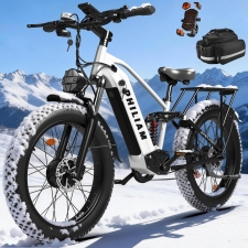 PHILIAM F3 PRO Dual Motor Electric Bike  1000W*2  3000W Peak   52V 23Ah Battery  37 MPH  100 Mile Range  26"×4" Fat Tire  4-Pi