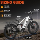PHILIAM F3 PRO Dual Motor Electric Bike  1000W*2  3000W Peak   52V 23Ah Battery  37 MPH  100 Mile Range  26"×4" Fat Tire  4-Pi