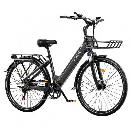 E·Bycco V1 Electric Bike  250W Motor  500W Peak   36V 15 6Ah Removable Battery  25km/h Max Speed  Up to 90km Range  28' Commut
