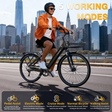 E·Bycco V1 Electric Bike  250W Motor  500W Peak   36V 15 6Ah Removable Battery  25km/h Max Speed  Up to 90km Range  28' Commut