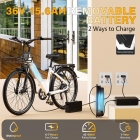 E·Bycco V1 Electric Bike  250W Motor  500W Peak   36V 15 6Ah Removable Battery  25km/h Max Speed  Up to 90km Range  28' Commut