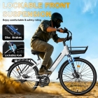 E·Bycco V1 Electric Bike  250W Motor  500W Peak   36V 15 6Ah Removable Battery  25km/h Max Speed  Up to 90km Range  28' Commut