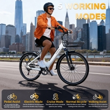E·Bycco V1 Electric Bike  250W Motor  500W Peak   36V 15 6Ah Removable Battery  25km/h Max Speed  Up to 90km Range  28' Commut