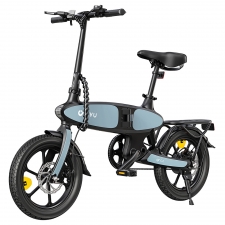 DYU C2 Foldable Electric Bike  250W Motor  48V 7 5Ah Battery  25km Max Speed  50km Range  16" All-terrain Tires  Dual Disc Brak