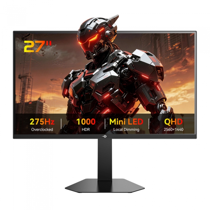 TITAN ARMY P276MS Gaming Monitor  27" QHD 2560×1440 Fast IPS  275Hz Overclock  1ms MPRT  HDR1000 1200nits  FreeSync  Game Plus