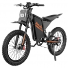 BOPZIN Q8 Electric Dirt Bike  3000W Peak Motor  60V 35Ah Removable Battery  Up to 45MPH  68 Miles Max Range  25' Fat Tires  Dua