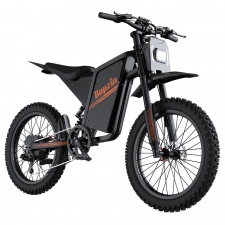 BOPZIN Q8 Electric Dirt Bike  3000W Peak Motor  60V 35Ah Removable Battery  Up to 45MPH  68 Miles Max Range  25' Fat Tires  Dua