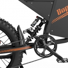 BOPZIN Q8 Electric Dirt Bike  3000W Peak Motor  60V 35Ah Removable Battery  Up to 45MPH  68 Miles Max Range  25' Fat Tires  Dua