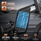 BOPZIN Q8 Electric Dirt Bike  3000W Peak Motor  60V 35Ah Removable Battery  Up to 45MPH  68 Miles Max Range  25' Fat Tires  Dua