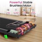 Akluer P03-B Brushless Treadmill with 6% Incline  2 5HP Quiet Motor  0 6-4MPH Speed  38x88cm Running Area  150kg Max Load  LED 