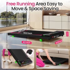 Akluer P03-B Brushless Treadmill with 6% Incline  2 5HP Quiet Motor  0 6-4MPH Speed  38x88cm Running Area  150kg Max Load  LED 