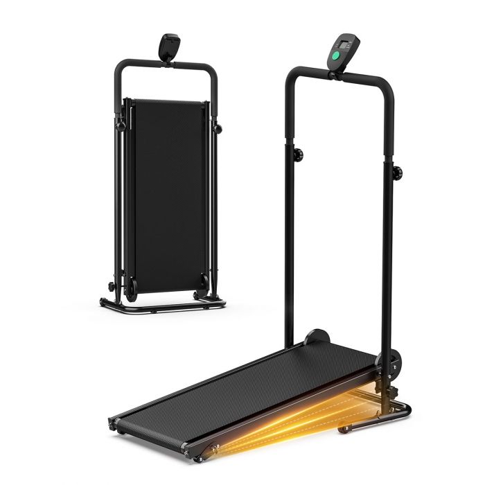 Akluer RJ401 Non-Motorized Treadmill with 5% Incline  3 Speed Levels  92x39cm Running Area  150kg Max Load  6-Layer Anti-Slip B