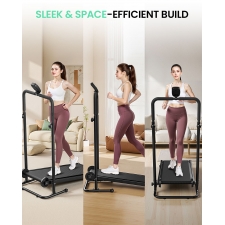 Akluer RJ401 Non-Motorized Treadmill with 5% Incline  3 Speed Levels  92x39cm Running Area  150kg Max Load  6-Layer Anti-Slip B