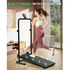 Akluer RJ401 Non-Motorized Treadmill with 5% Incline  3 Speed Levels  92x39cm Running Area  150kg Max Load  6-Layer Anti-Slip B