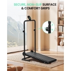 Akluer RJ401 Non-Motorized Treadmill with 5% Incline  3 Speed Levels  92x39cm Running Area  150kg Max Load  6-Layer Anti-Slip B