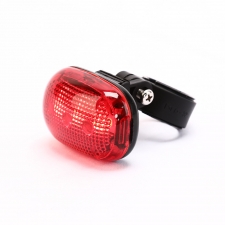 Bike taillight Light Steady Flashing and Blinking 3 modes, 2 AAA batteries included, Fit tubes diameter of 25-30mm