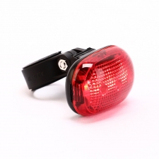 Bike taillight Light Steady Flashing and Blinking 3 modes, 2 AAA batteries included, Fit tubes diameter of 25-30mm