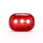 Bike taillight Light Steady Flashing and Blinking 3 modes, 2 AAA batteries included, Fit tubes diameter of 25-30mm