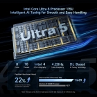 BMAX B11 Pro Mini PC  Intel Core Ultra 5 115U 8 Cores 10 Threads Max 4 2GHz  16GB LPDDR5 RAM 512GB PCIe NVMe SSD  Dual Copper H