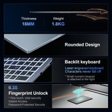 Ninkear N16 Pro Laptop  16 inch 2560*1600 120Hz IPS Screen  Intel Core i7-12700H 6 Cores Max 4 7GHz  16GB RAM 1TB SSD  WiFi 6 B