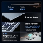 Ninkear N16 Pro Laptop  16 inch 2560*1600 120Hz IPS Screen  Intel Core i7-12700H 6 Cores Max 4 7GHz  16GB RAM 1TB SSD  WiFi 6 B