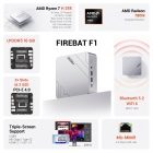 FIREBAT F1 Mini PC  AMD Ryzen 7 H255  8 Cores 16 Threads Up to 4 9GHz  AMD Radeon 780M Graphics  16GB LPDDR5 RAM  512GB SSD  US