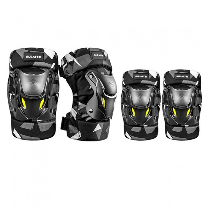 Protective Gear Set with 2 Knee Pads 
