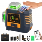 CIGMAN CM-S05 12 Lines Laser Level  Gesture Control  3 × 360° Green Laser  ±3° Self-Leveling  LCD Real-Time Display  4-Leve