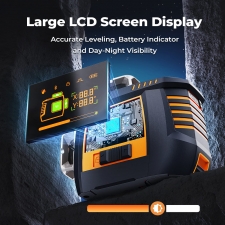 CIGMAN CM-S05 12 Lines Laser Level  Gesture Control  3 × 360° Green Laser  ±3° Self-Leveling  LCD Real-Time Display  4-Leve
