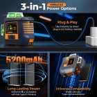 CIGMAN CM-S05 12 Lines Laser Level  Gesture Control  3 × 360° Green Laser  ±3° Self-Leveling  LCD Real-Time Display  4-Leve