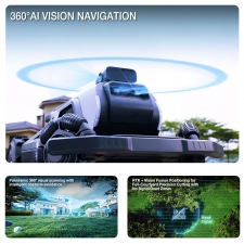 AIRSEEKERS TRON Robotic Lawn Mower  RTK   VIO   3D Vision Navigation  15Ah Battery  200m²/h Efficiency  300mm Cutting Width  3