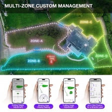 AIRSEEKERS TRON Robotic Lawn Mower  RTK   VIO   3D Vision Navigation  15Ah Battery  200m²/h Efficiency  300mm Cutting Width  3
