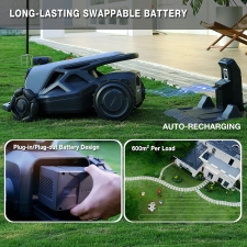 AIRSEEKERS TRON Robotic Lawn Mower  RTK   VIO   3D Vision Navigation  15Ah Battery  200m²/h Efficiency  300mm Cutting Width  3