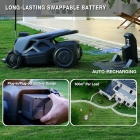 AIRSEEKERS TRON Robotic Lawn Mower  RTK   VIO   3D Vision Navigation  15Ah Battery  200m²/h Efficiency  300mm Cutting Width  3